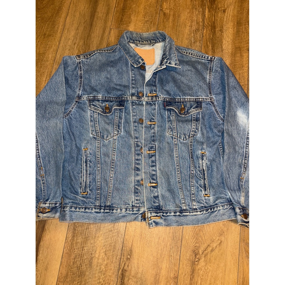 Vintage Levis Denim Trucker Jacket Blue Jean Jacket Classic Style‎